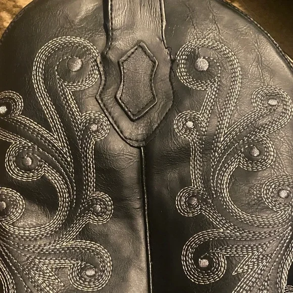 Ferrini Cowboy Boots, Men's Genuine Leather Square Toe Western Stitch men’s 11EE - Picture 2 of 15